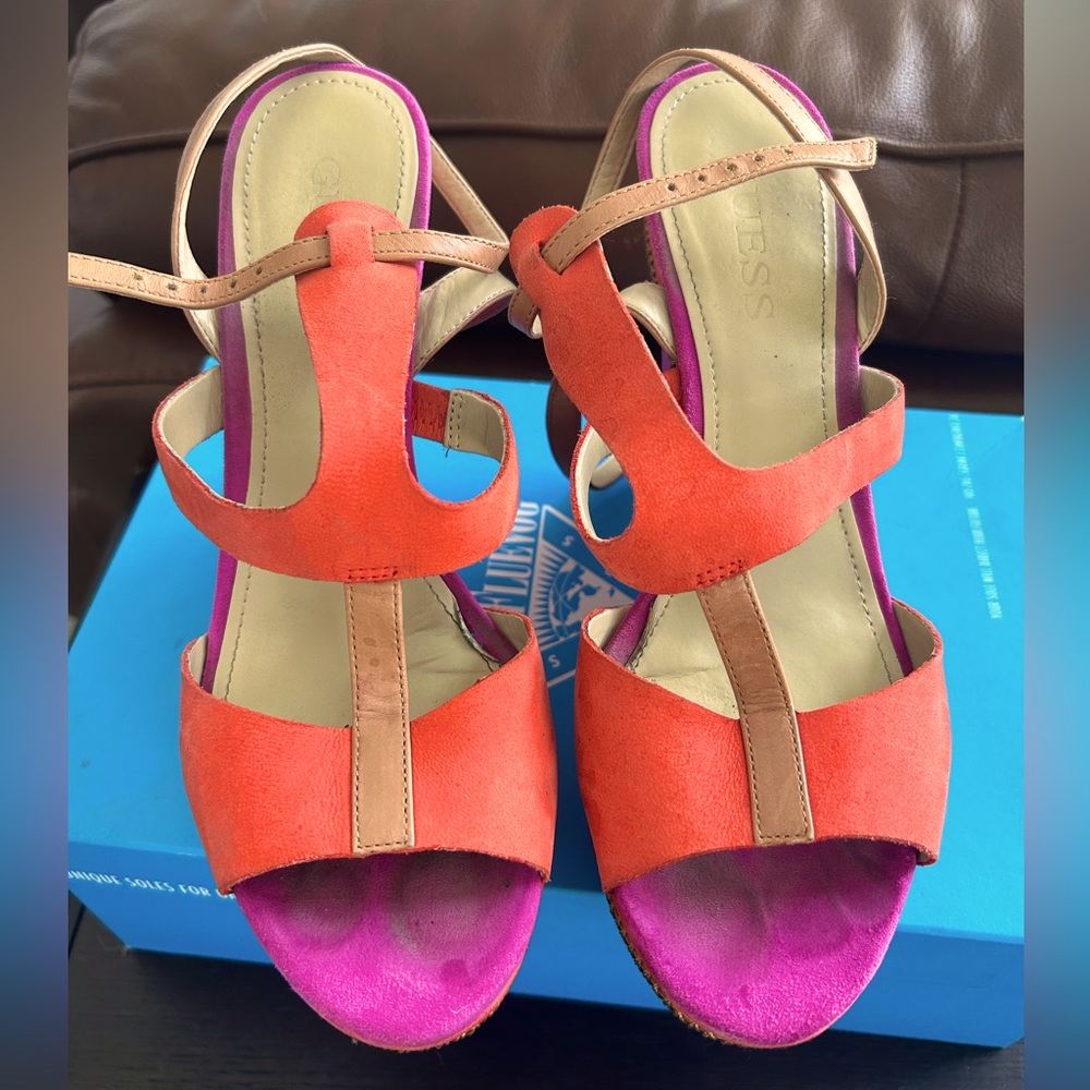 Hot pink/salmon PLATFORMS!